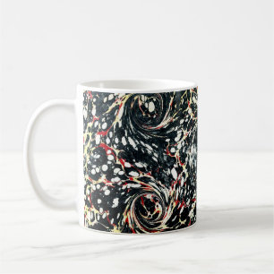 Mug Couvercle en papier marbré victorien coloré