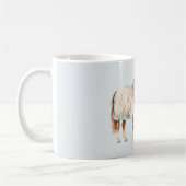 Mug Couverture Bleue Blanche Cheval (Gauche)