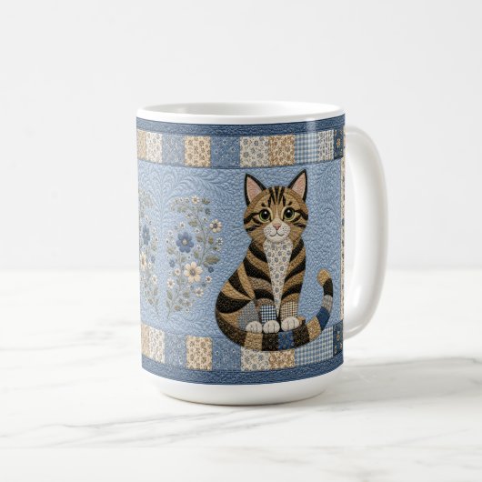 Mug Couverture chat tigré (Devant droit)