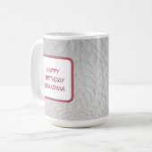 Mug Couverture d'anniversaire pour grand-mère (Devant gauche)
