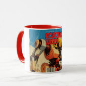 Mug Couverture de bande dessinée de robot de science-f (Devant gauche)
