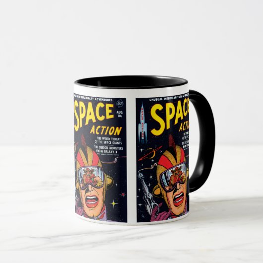 Mug Couverture de bande dessinée de science-fiction vi (Devant droit)