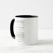 Mug Couverture de la musique de feuille (Devant gauche)