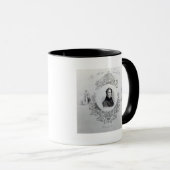 Mug Couverture de la musique de feuille pour un (Devant droit)
