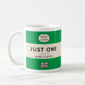 Mug Couverture de livre de poche rétro classique verte (Gauche)