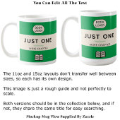 Mug Couverture de livre de poche rétro classique verte