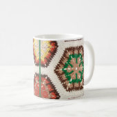 Mug Couverture de style grand-mère Carré chaude (Devant droit)