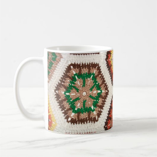 Mug Couverture de style grand-mère Carré chaude (Gauche)