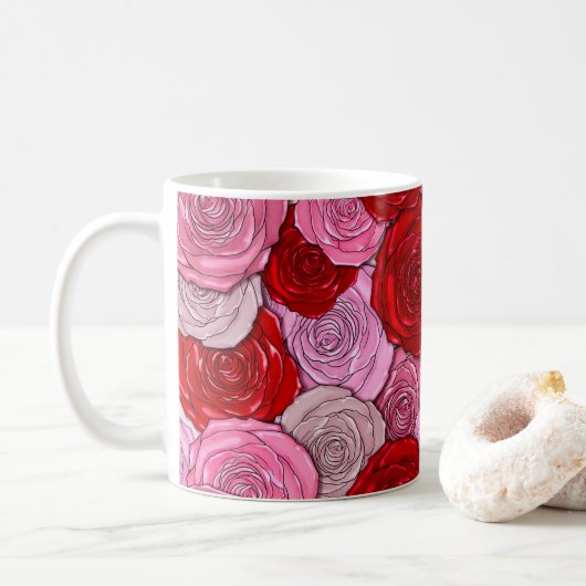 Mug Couverture des Roses (Avec donut)