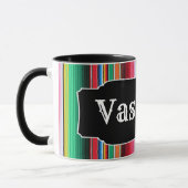 Mug Couverture mexicaine de Serape d'Espagnol fait sur (Gauche)