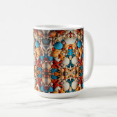 Mug Couverture Sherpa Mosaïque de Coquillages (Devant droit)