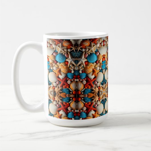 Mug Couverture Sherpa Mosaïque de Coquillages (Gauche)