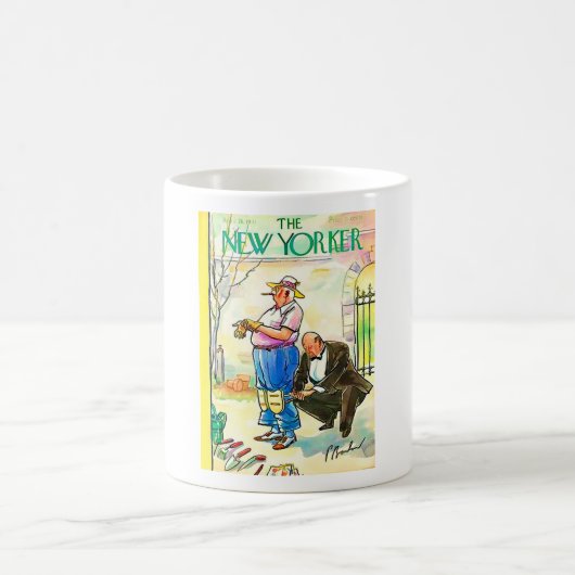Mug Couverture Vintage du New Yorkais (Centre)