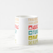 Mug Couvre-lit Dinde Sieste Répéter Drôle De Couture T (Centre)
