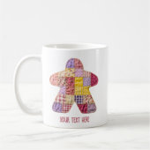 Mug Couvre-lit Patchwork Rose Violet Doux Meeple Jeu d (Gauche)