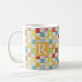 Mug Couvre-théière fou Blanc + Texte / Or (Gauche)