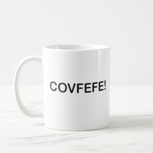 MUG COVFEFE TRUMP TWEET DIFFICILE (Gauche)