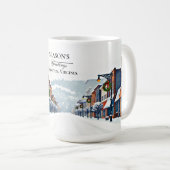 Mug Covington, VA Édition Hiver Saisonnière Salutation (Devant droit)