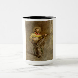 Mug Cow-boy Chanteur Jouant du Banjo Ouest Espagnol