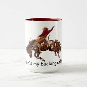 Mug Cow-boy en ruine de Bronc
