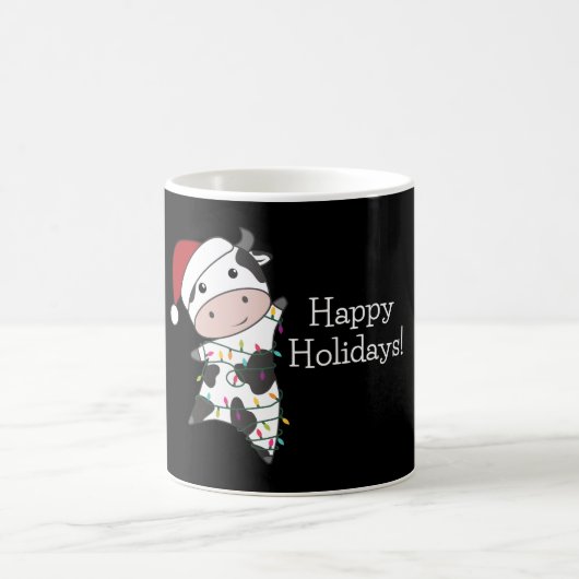 Mug Cow Cheerful Christmas Winter Animals (Centre)