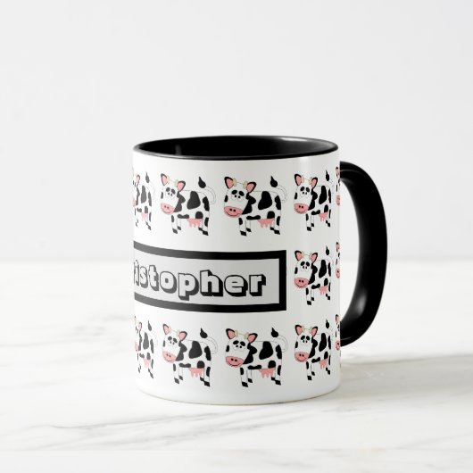 Mug Cow Design (Devant droit)