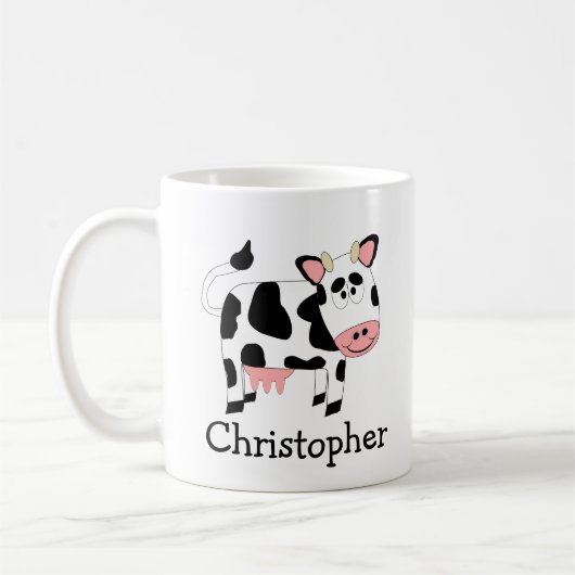 Mug Cow Design Personalised (Gauche)