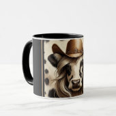 Mug Cow-girl Blonde Drôle de Campagne (Devant gauche)