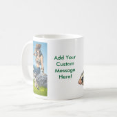 Mug Cow-girl inclinant son illustration de casquette (Devant gauche)