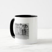 Mug Cow-girls aux jours de frontière de Cheyenne, (Devant gauche)