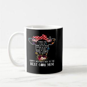 Mug Cow Mooey Merci De M'Aimer Bonne Fête Des Mères T