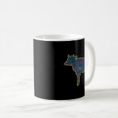 Mug Cow Silhouette Tygraphy Phrases Heifer Fun Chris T (Devant droit)
