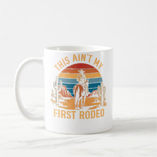 Mug Cowboy à cheval Ce n'est pas mon premier rodéo Cou