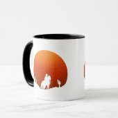 Mug Cowboy avec cheval Wild West coucher de soleil pay (Devant gauche)