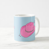 Mug Cowboy Casquette Preppy Rose Et Bleu (Devant droit)