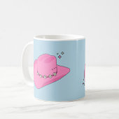 Mug Cowboy Casquette Preppy Rose Et Bleu (Devant gauche)