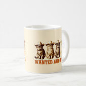 Mug Cowboy Cats Wild Western Kitty Graphic, (Devant droit)