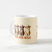 Mug Cowboy Cats Wild Western Kitty Graphic, (Devant gauche)
