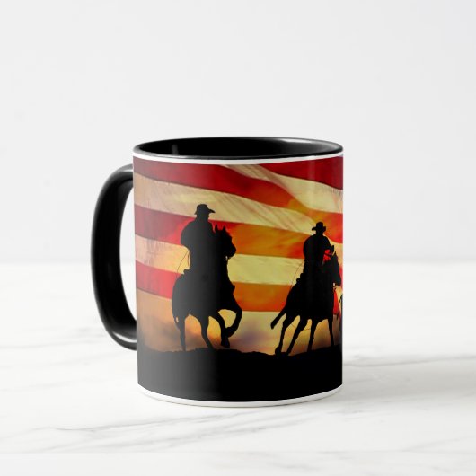 Mug Cowboy Country Western Cattle Drive (Devant gauche)