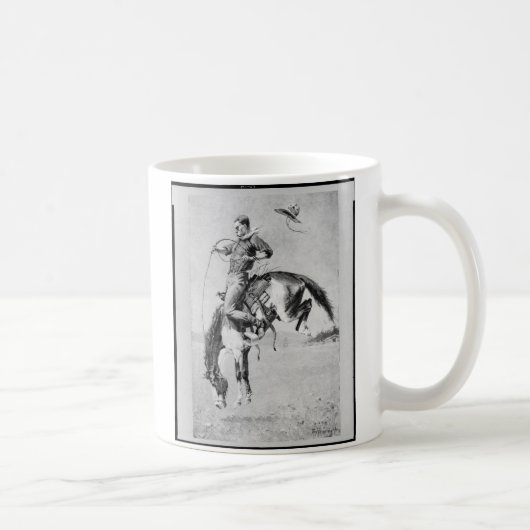 Mug Cowboy de Frederic Remington sur Bronco (Droite)