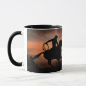 Mug Cowboy et cheval au coucher du soleil (Gauche)
