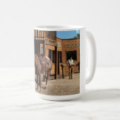 Mug Cowboy et cheval dans l'ouest sauvage, USA (Devant droit)