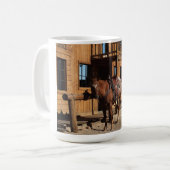 Mug Cowboy et cheval dans l'ouest sauvage, USA (Devant gauche)