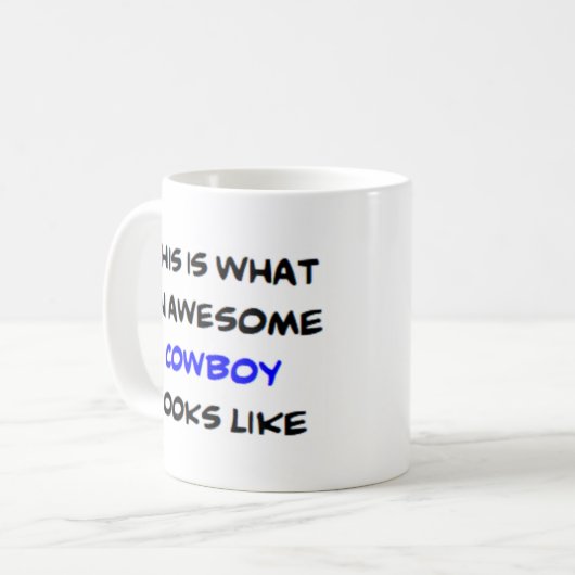 Mug cowboy, génial (Devant gauche)