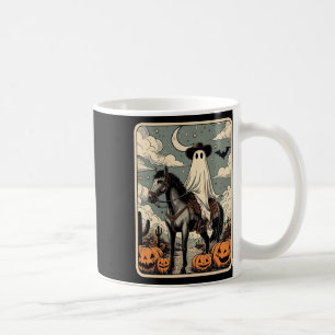 Mug Cowboy Ghost Riding Horse Funny Tarot Card Hallowe