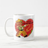 Mug Cowboy Hog Saint-Valentin Vintage (Gauche)