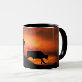 Mug Cowboy Horse et Steer Roping (Devant droit)