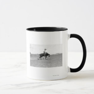 Mug Cowboy montant un Taureau s'opposant