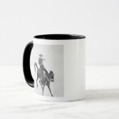 Mug Cowboy Ned Coy Riding Bronco (Devant gauche)
