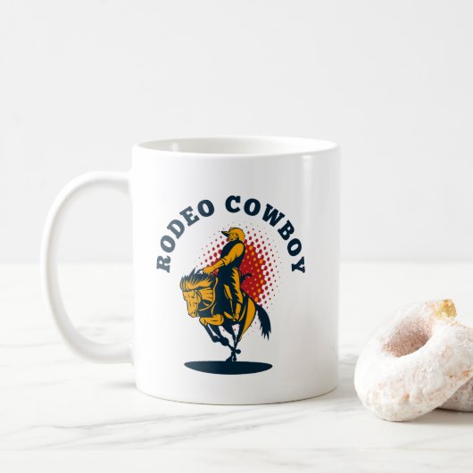 Mug cowboy rodéo (Avec donut)